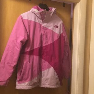 3 in 1 North Face jacket girls size xl (18)